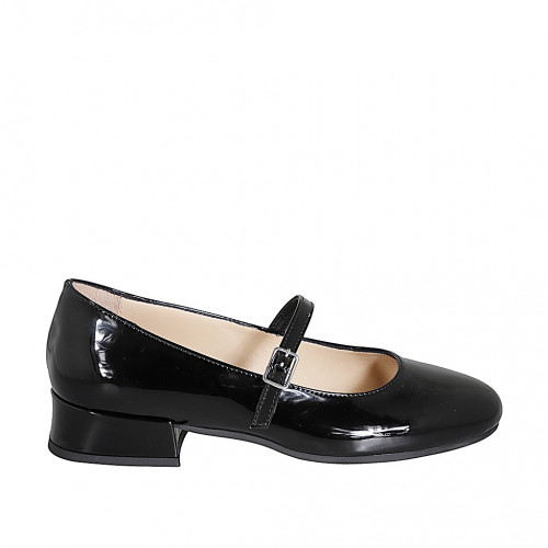 Ballerinas Woman 32 in Patent leather Black GHIGO