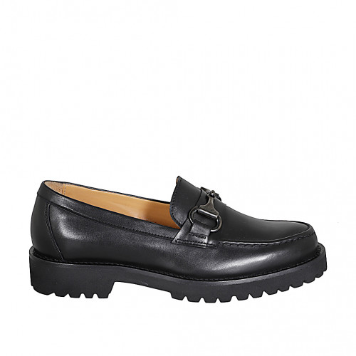 Mokassins Damenschuhe 46 in Leder Grau GHIGO