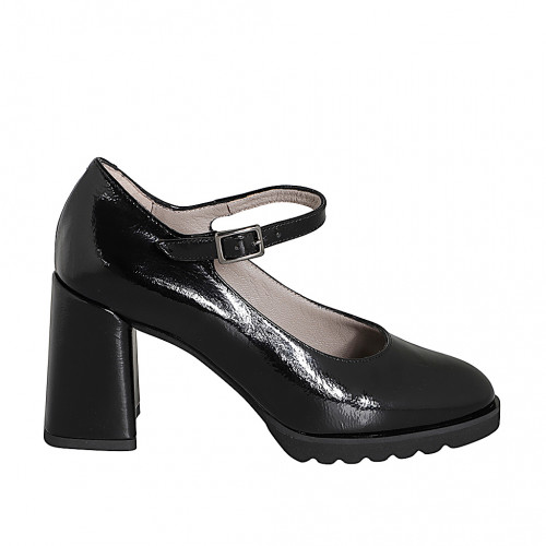 Pumpschuhe Damenschuhe 32 in Lackleder Schwarz GHIGO