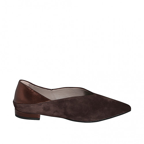 Pumps Woman 34 in Leather Brown GHIGO
