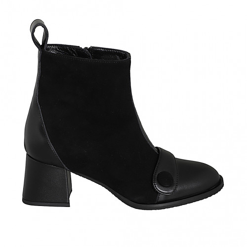 Ankle boots Woman 45 in Leather Black GHIGO
