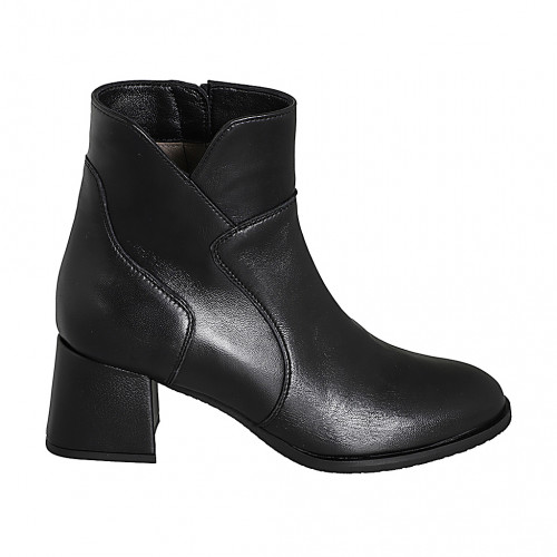 Stiefeletten Damenschuhe 33 in Leder Schwarz GHIGO