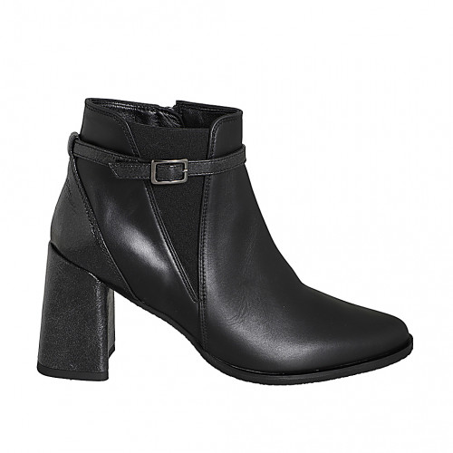 Ankle boots Woman 44 in Leather Black GHIGO