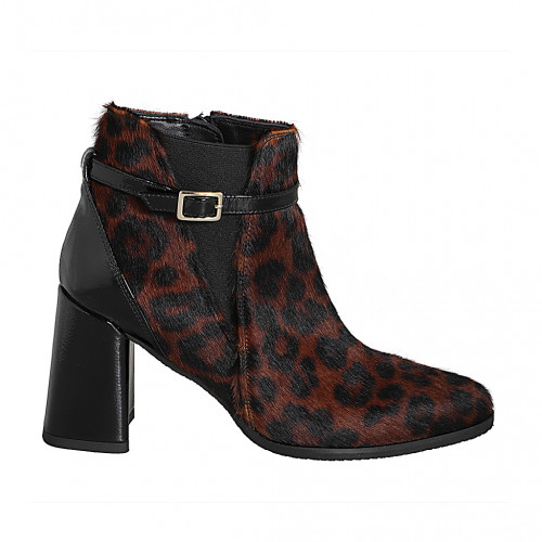 Ankle boots Woman 35 in Leather Black GHIGO
