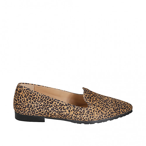Loafers Woman 42 in Suede Leopard printed GHIGO