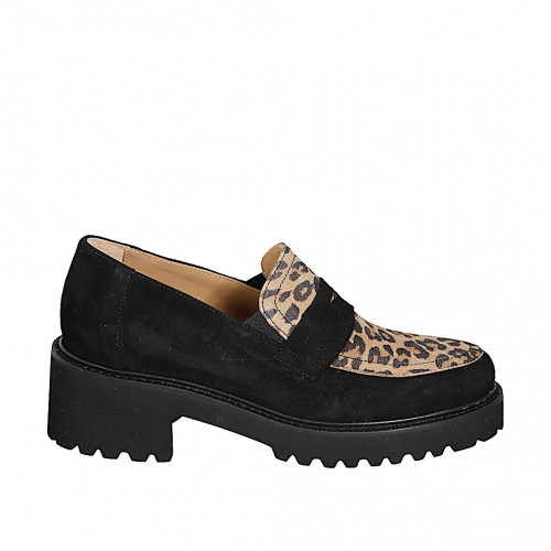 Mokassins Damenschuhe 32 in Wildleder Schwarz GHIGO