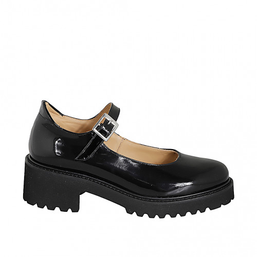 Pumpschuhe Damenschuhe 34 in Lackleder Schwarz GHIGO
