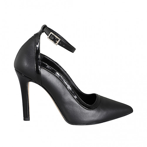 Pumps Woman 32 in Leather Black GHIGO