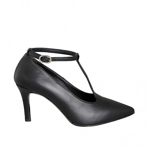 Pumpschuhe Damenschuhe 32 in Leder Schwarz GHIGO