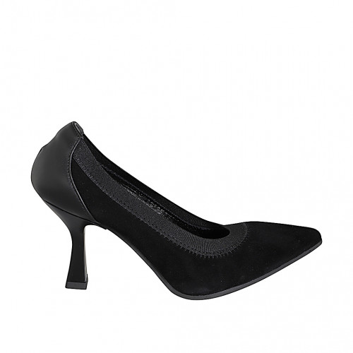 Pumps Woman 31 in Leather Black GHIGO