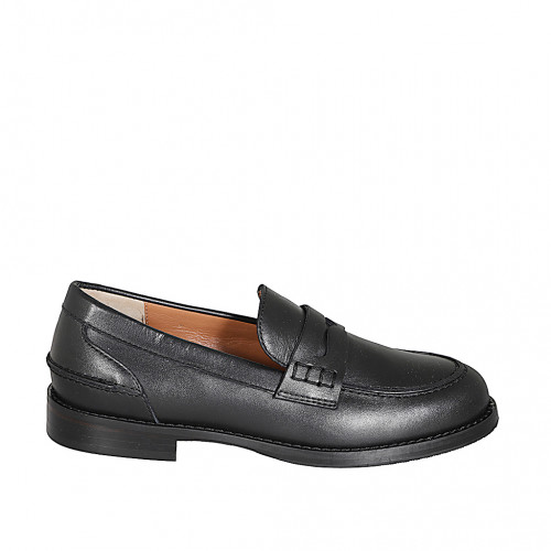 Women's shoes Woman 46 in Leather Black GHIGO
