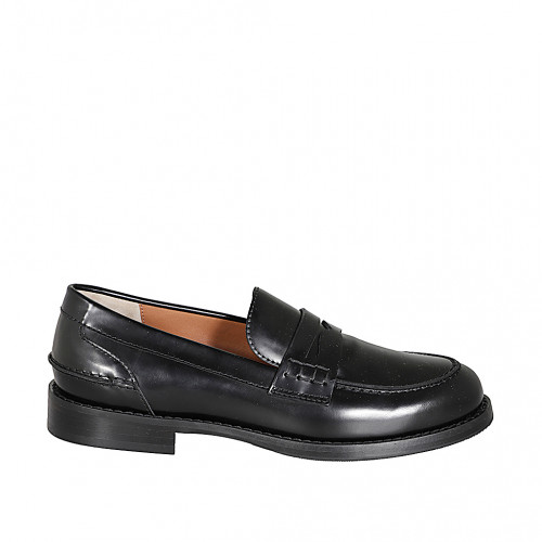 Women's shoes Woman 44 in Leather Black GHIGO