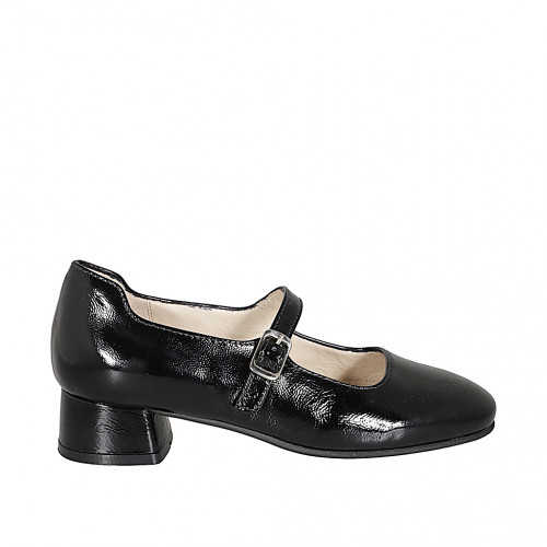 Pumpschuhe Damenschuhe 33 in Lackleder Schwarz GHIGO