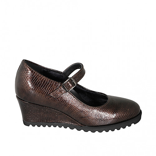 Pumps Woman 34 in Leather Brown GHIGO