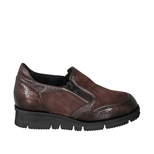 highfronted shoes Woman 43 in Leather Brown GHIGO