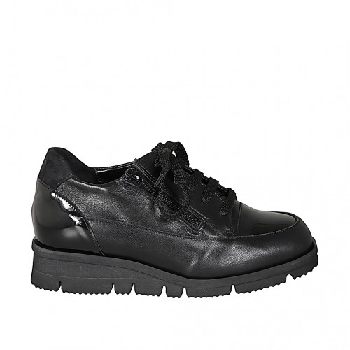 Women's shoes Woman 32 in Leather Black GHIGO