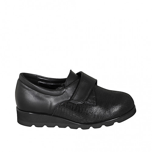 highfronted shoes Woman 32 in Leather Black GHIGO