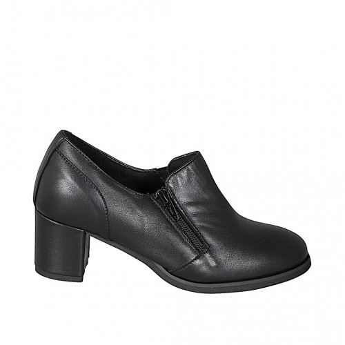 highfronted shoes Woman 32 in Leather Black GHIGO