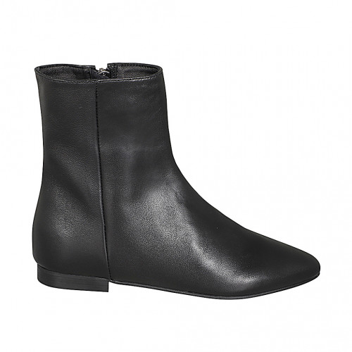 Stiefeletten Damenschuhe 42 in Leder Schwarz GHIGO