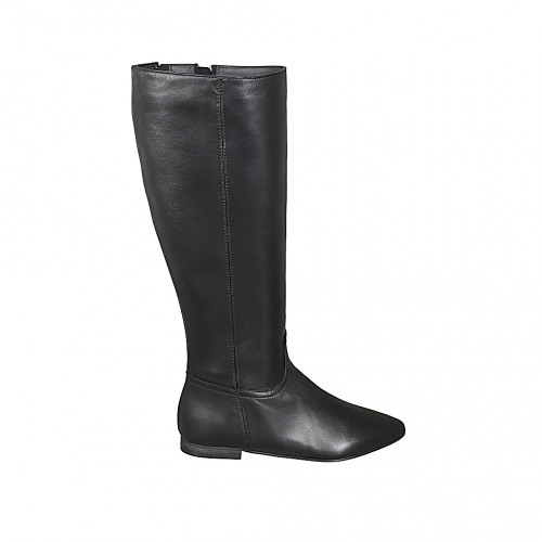 Boots Woman 33 in Leather Black GHIGO